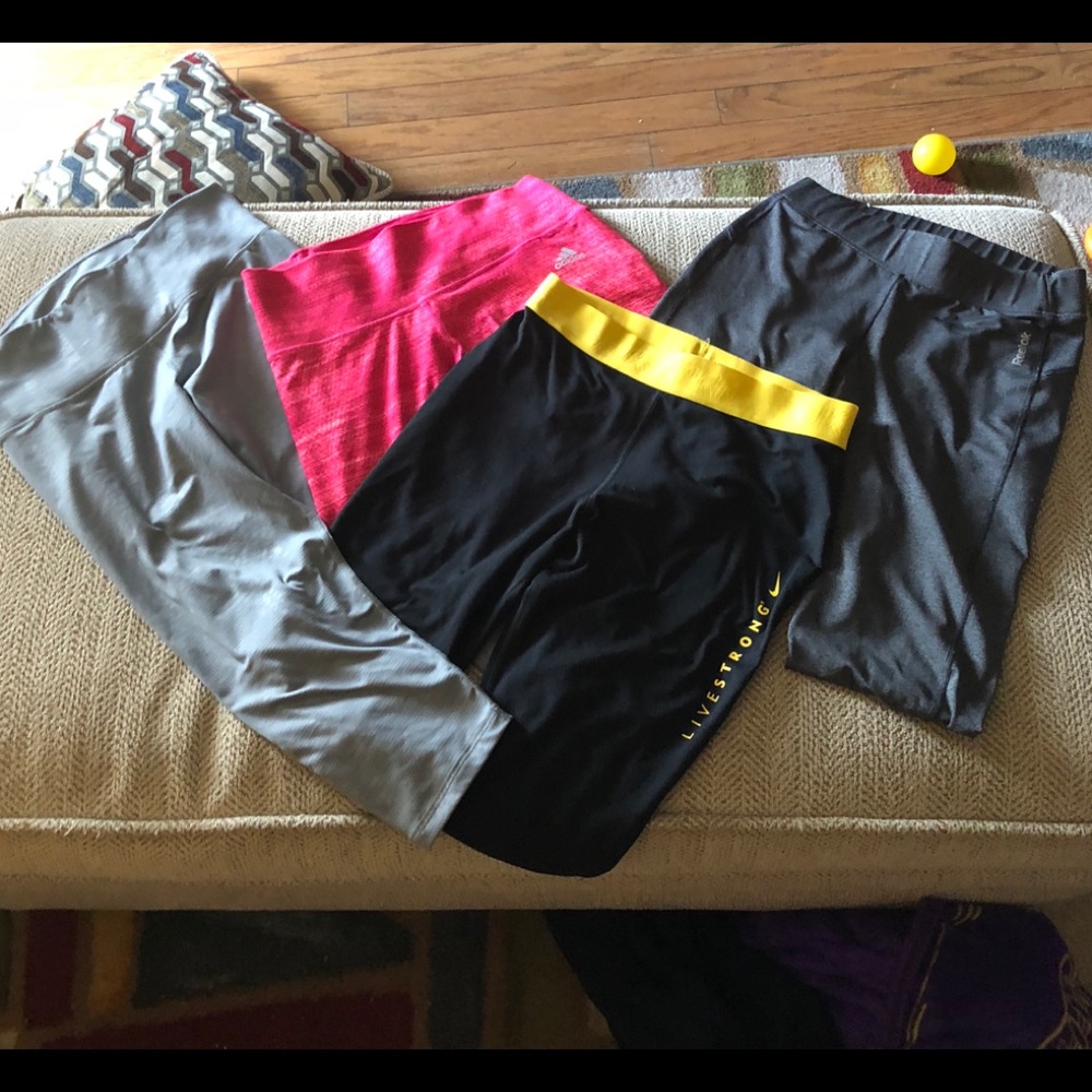 NWOT- BUNDLE OF 4 WORKOUT TIGHTS- NEVER WORN!